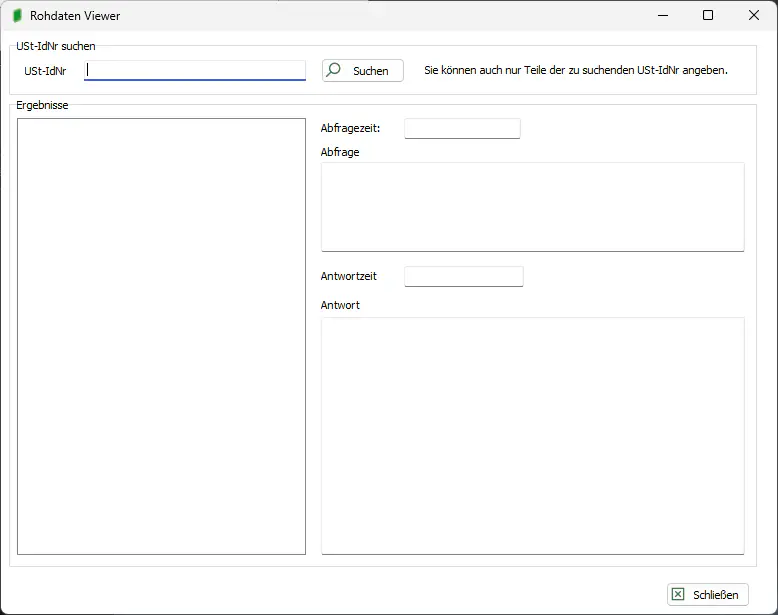 VAT-Validation - Rohdaten Viewer